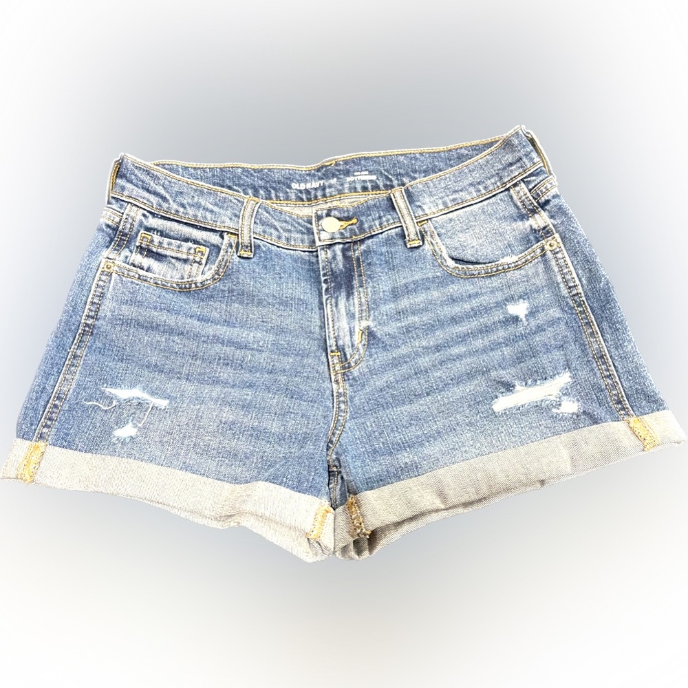 Old Navy mid-rise boyfriend denim shorts